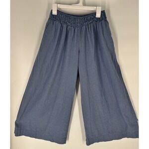 Old Navy Womens Mid Rise Linen Blend Super Wide-Leg Palazzo Pants XS Boho Flowy